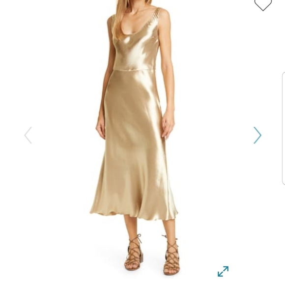 Vince Dresses & Skirts - $395 Vince Metallic Satin Dress